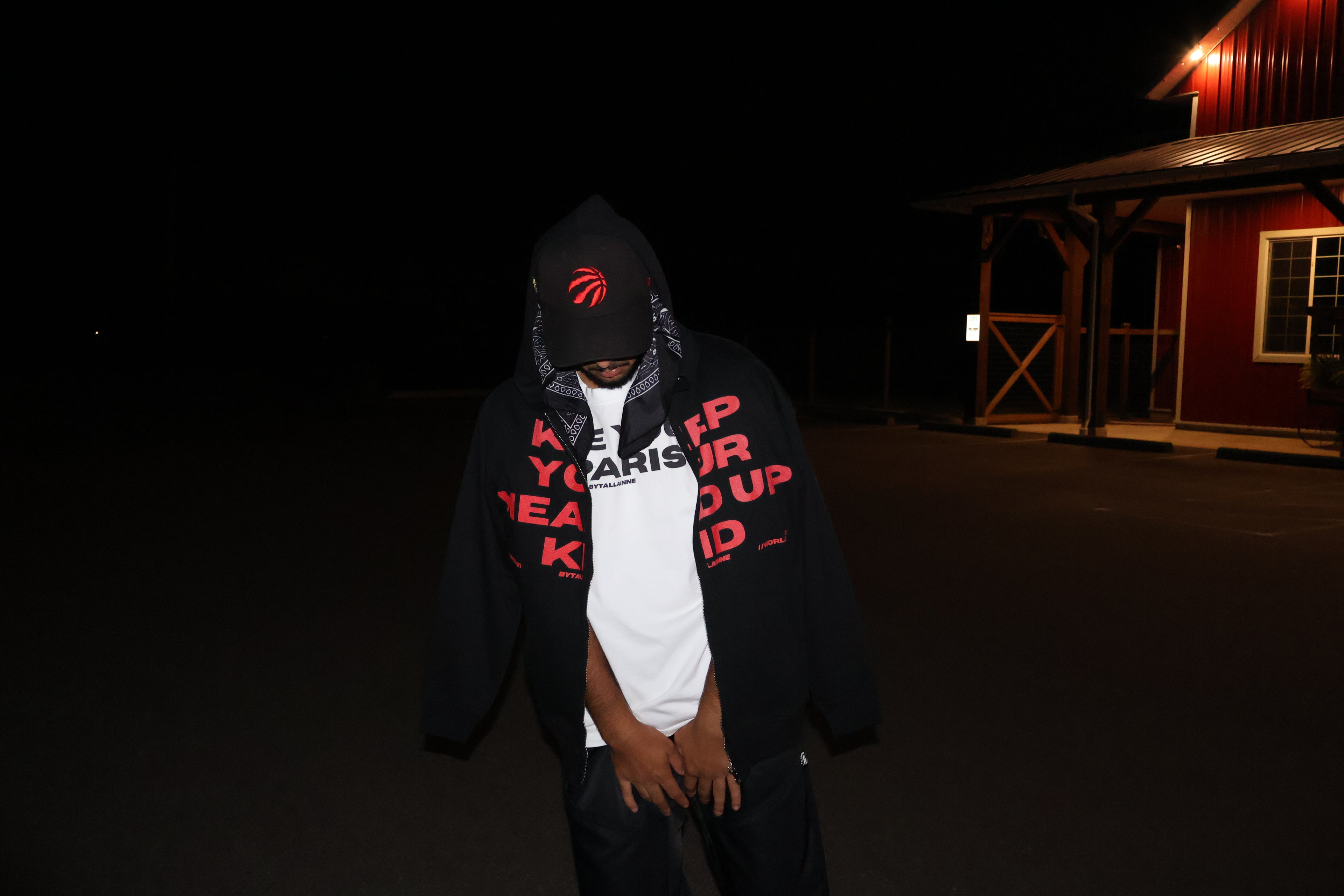 BYTALLAINNE KEEP YOUR HEAD UP ZIP UP.